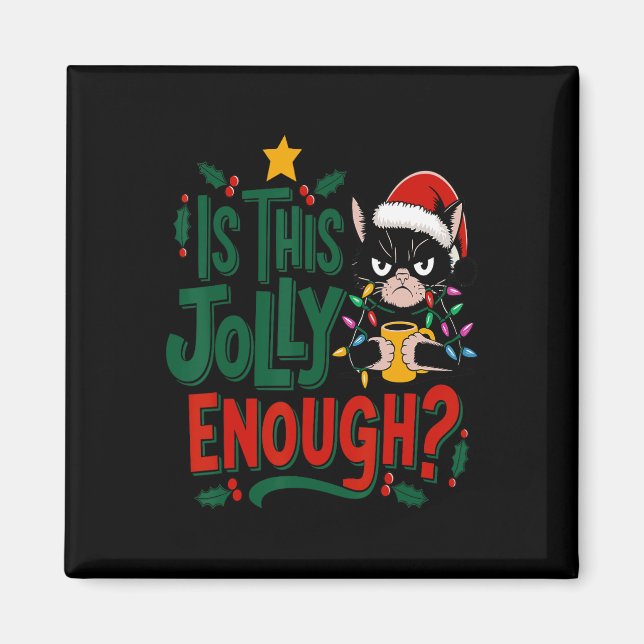 Íman Este Gato Negro Chega De Feliz Natal? (Frente)