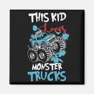 Íman Este Miúdo Adora O Tee Monster Trucks