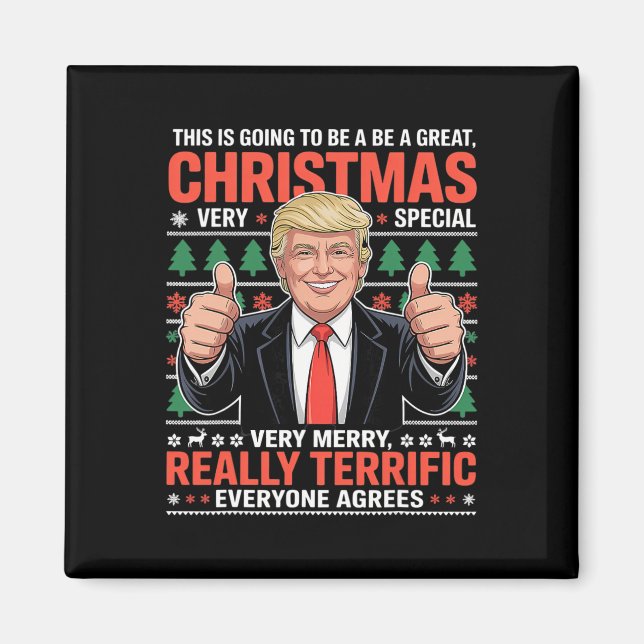 Íman Este Vai Ser Um Grande Natal Trump Feio  (Frente)