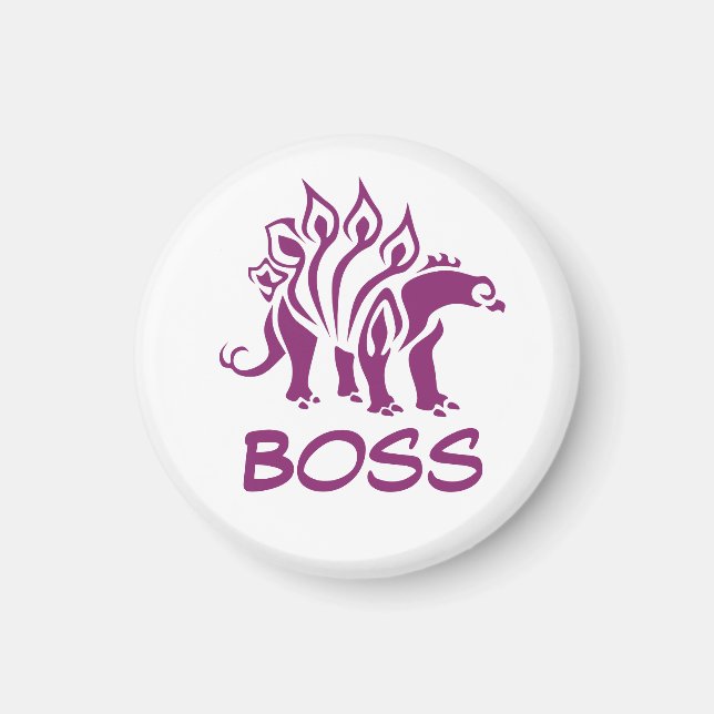 Íman Estegossauro Roxo Dinossauro (Frente)
