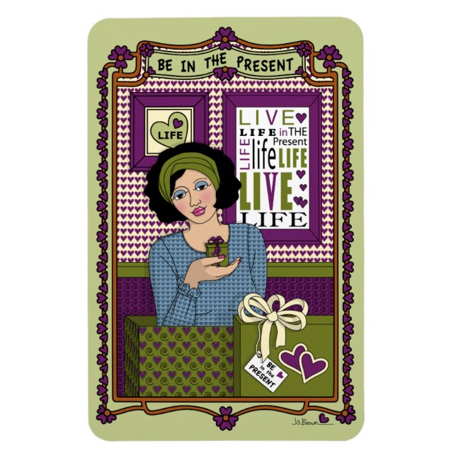 Íman Esteja no Magnet do Refrigerador Present_A_4x6 (Vertical)