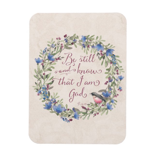 Íman Esteja quieto e saiba - Salmo 46:10 (Vertical)