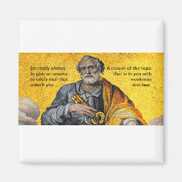 Íman Esteja sempre pronto - Santo Peter - Magnet