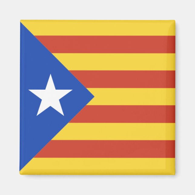 Íman Estelada - Bandeira Catalã com a Estrela (Frente)