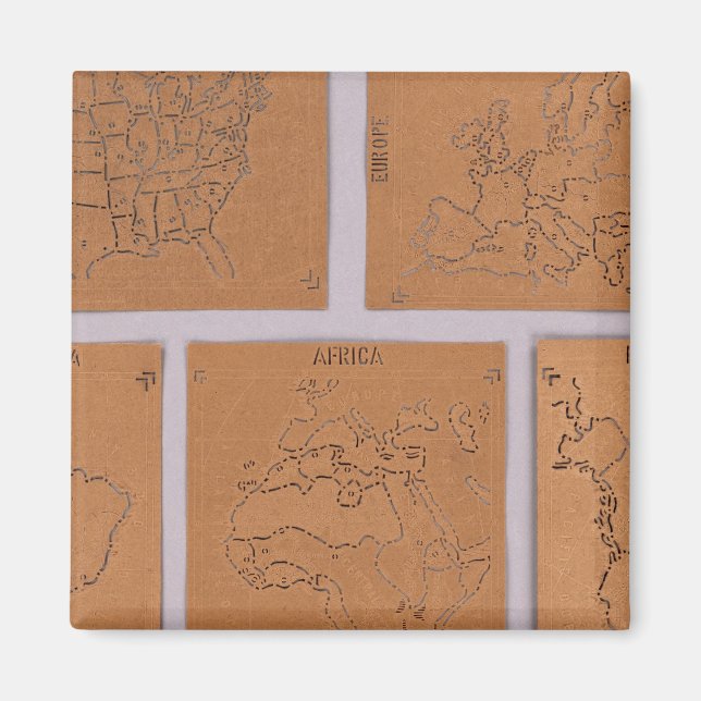 Íman Estêncils do Mundo (Frente)