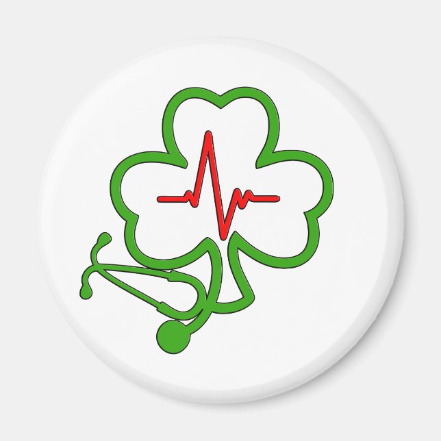ÍMAN ESTEÓSCULO DE SHAMROCK COM FARTE (Frente)