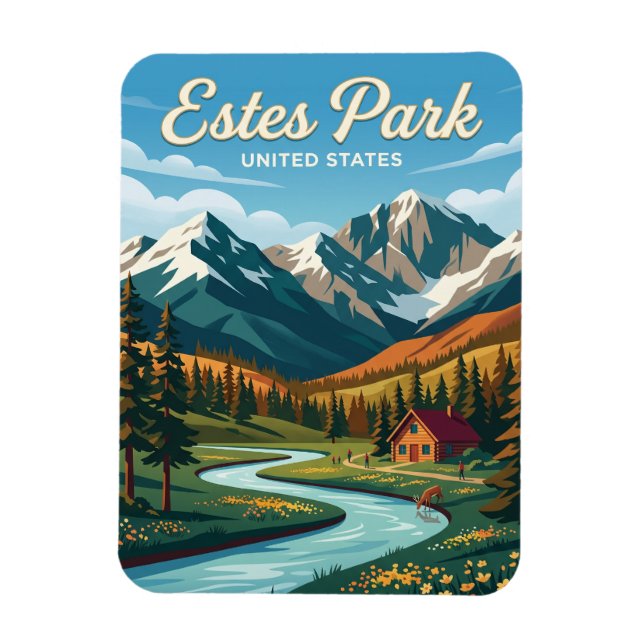 Íman Estes Park Colorado (Vertical)