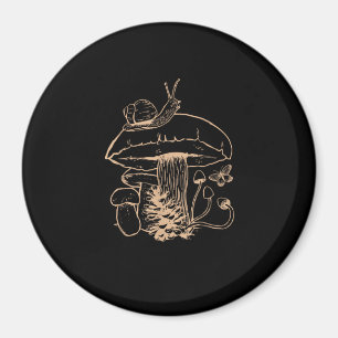 Íman Estética Cottagecore Cogumelo Caracol Goblincore M