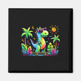 Íman Estética Kidcore Dinossauro Skate Doodle Al