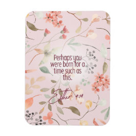 Íman Esther 4:14 Bíblia Cristã Verse Art