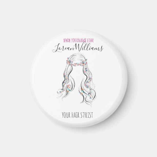 Íman Estilhador de Cabelo de Casamento Bonito Boho Boho (Frente)