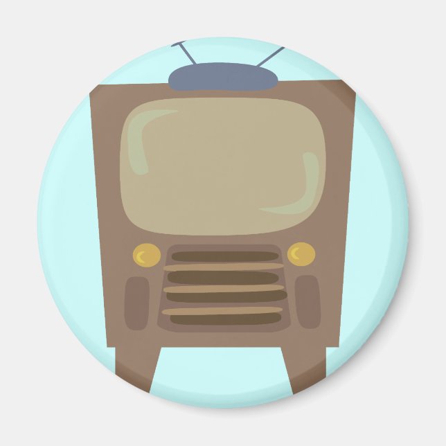 Íman Estilo 1950 Vintage TV (Frente)