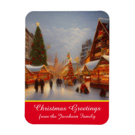 Íman Estilo alemão Mercado de Natal Saudações Kitsch