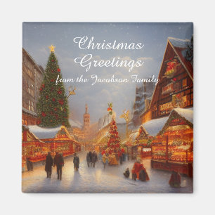 Íman Estilo alemão Mercado de Natal Saudações Kitsch