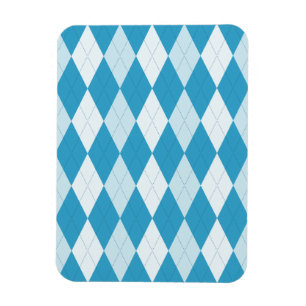 Íman Estilo Argyle Azul Peacock Forma Diamante Pequena