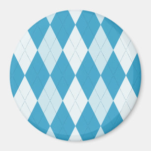 Íman Estilo Argyle Azul Peacock Forma Diamante Pequena