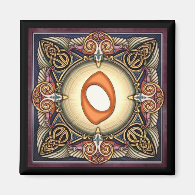 Íman Estilo C, "0" - Números Celulares (Frente)