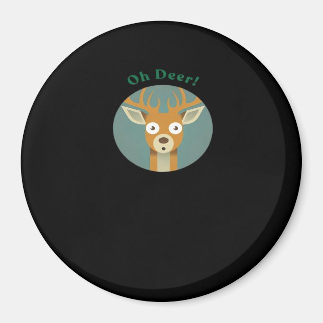 Íman Estilo Criativo Oh Deer  (Frente)