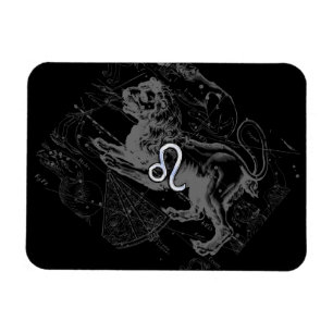 Íman Estilo Cromo Leo Zodiac Map Hevelius 1690