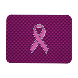 Íman Estilo Cromo Sensibilização Rosa Friso Fibra de