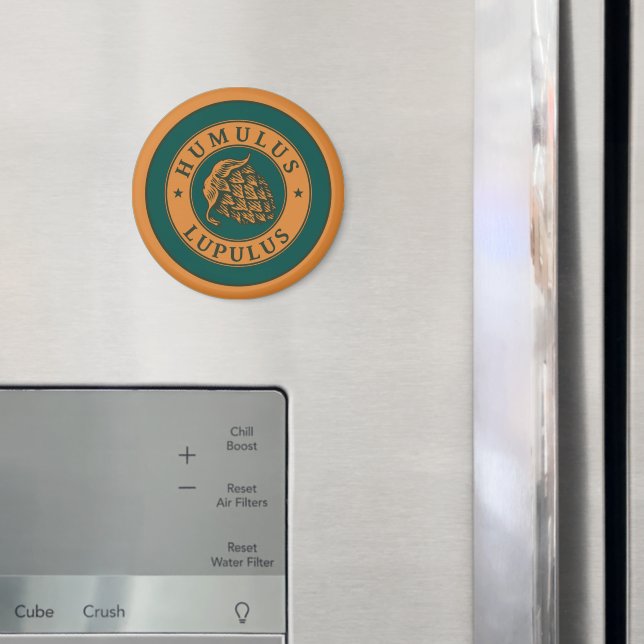 Íman Estilo de Arte de Tinta de Cerveja Lupulo Verde Es (In Situ (Fridge))