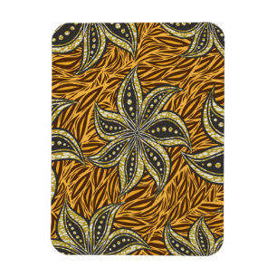 Íman Estilo de Batik Floral Abstrato africano