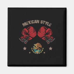 Íman Estilo de Boxing Mexicano Bandeira México Estilo d