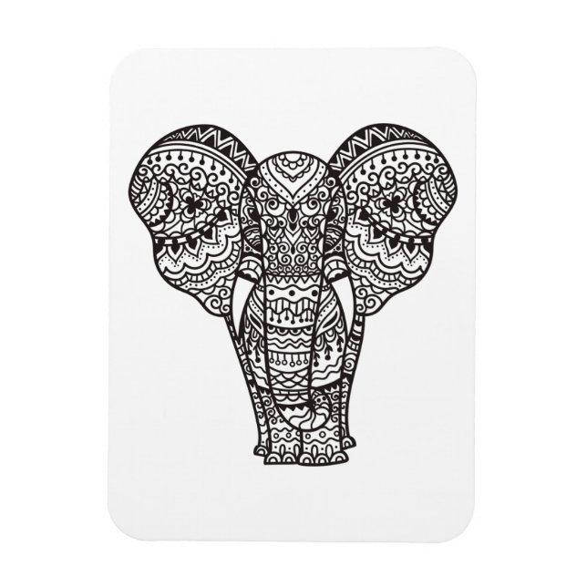 Íman Estilo de Elefante Decorativo (Vertical)