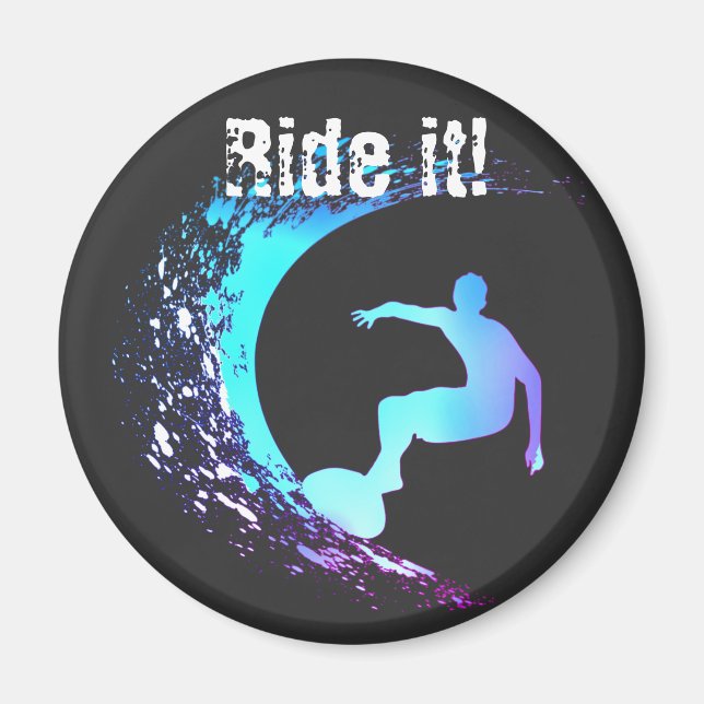 Íman Estilo de Grafite de Surfer (Frente)