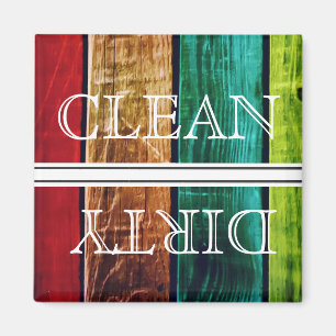 Íman Estilo de Madeira Lava-louça Magnética Limpa e S