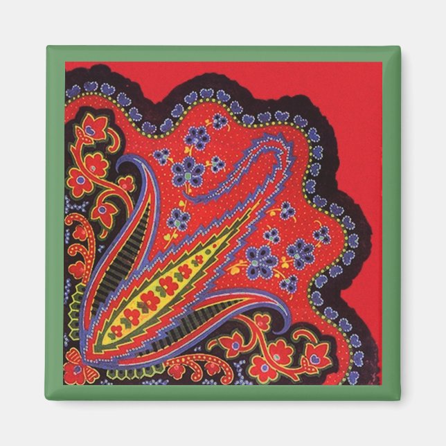 Íman Estilo de Pintura de Arte Folclada Mag (Frente)