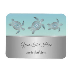 Íman Estilo de Praia das Tartarugas do Mar de Prata