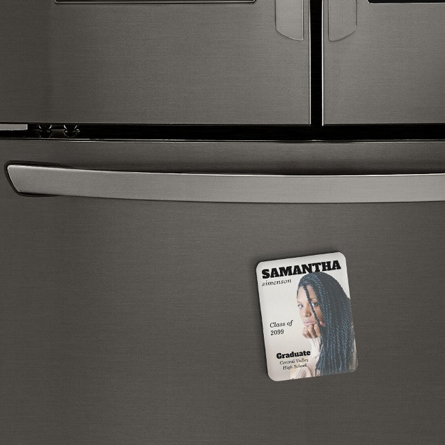 Íman Estilo de Revista Dramática para Formatura (Criador carregado)