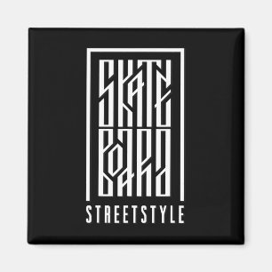 Íman Estilo de Rua de Skate - Skatista e Skate