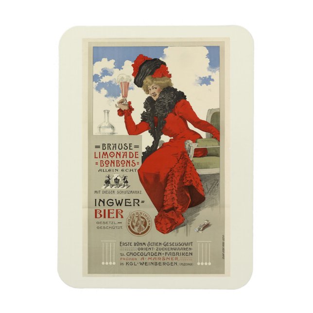 Íman Estilo de Vintage da Lemonade Bon Bons (Vertical)