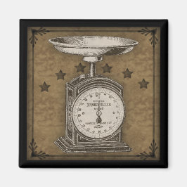 Íman Estilo de Vintage em Escala Primitiva de Cozinha