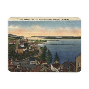 Íman Estilo de Vintagem do Newport VT Lake Memphremagog