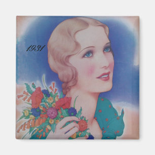 Íman Estilo do vintage 1931