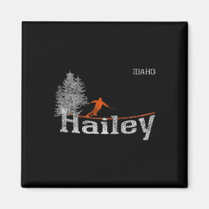 Íman Estilo dos Anos 80 Hailey Idaho Esqui Vintage