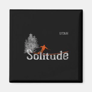Íman Estilo dos Anos 80 Solitude Utah Esqui Vintage