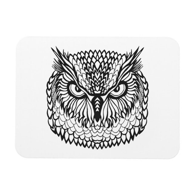 Íman Estilo Eagle Owl Head (Horizontal)
