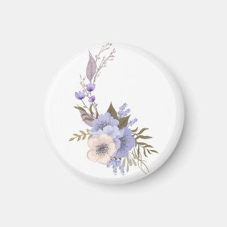 Íman Estilo floral boutique roxo