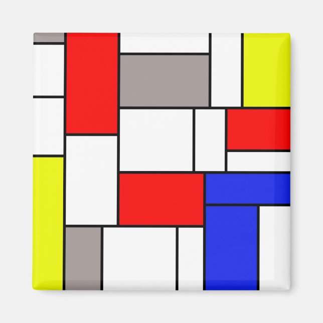 Íman estilo Mondrian (Frente)