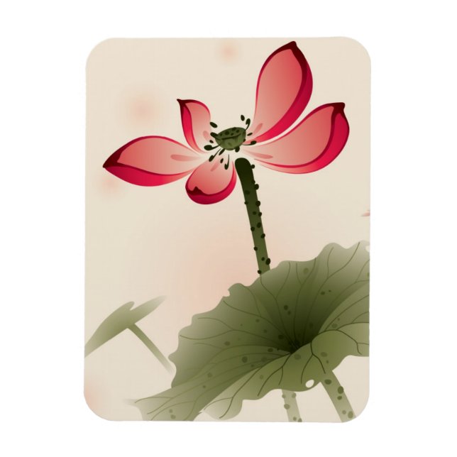 Íman Estilo oriental Lotus (Vertical)