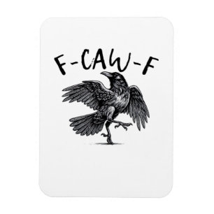 Íman Estilo Retro Clássico Corvo F Caw F