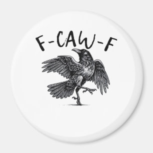Íman Estilo Retro Clássico F Caw F Corvo