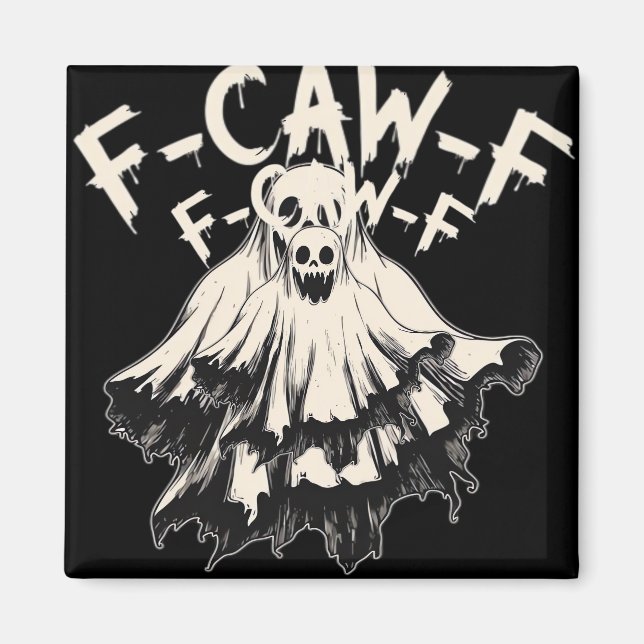 Íman Estilo Retro Clássico F Caw F Corvo (Frente)