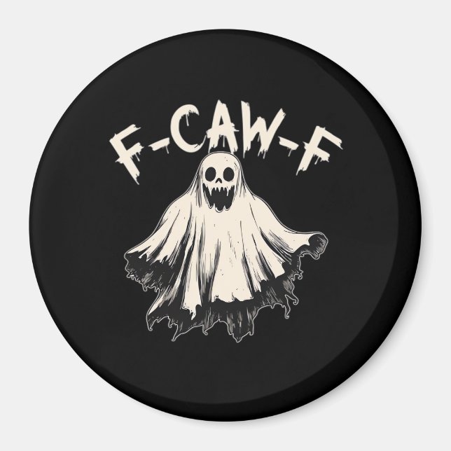 Íman Estilo Retro Clássico F Caw F Raven (Frente)