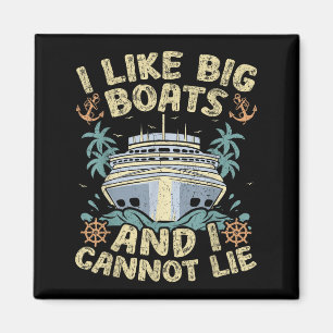 Íman Estilo Retro Eu Gosto de Grandes Barcos E Não Poss