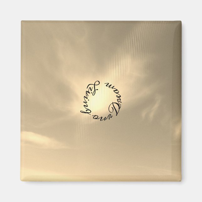 ÍMAN ESTILO ROMÂNTICO DE DESIGN MAGNET NO DIA DO CASAME (Frente)